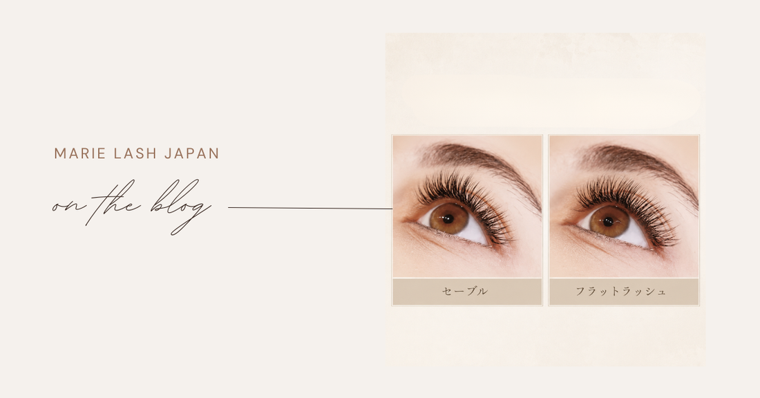 セーブルラッシュとフラットラッシュの違いを説明