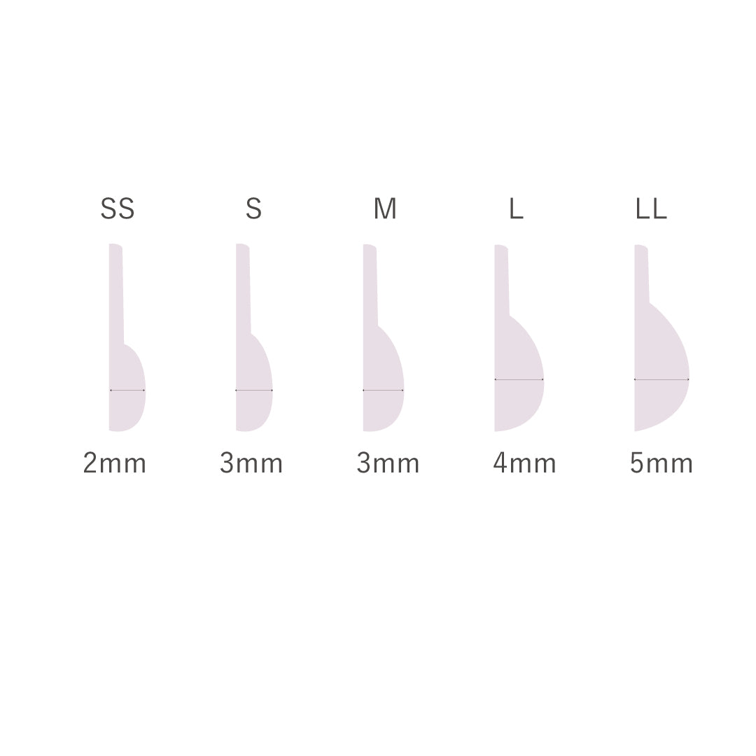 Lash Lift Light Rose 5 size Rods Combo (with guidelines)