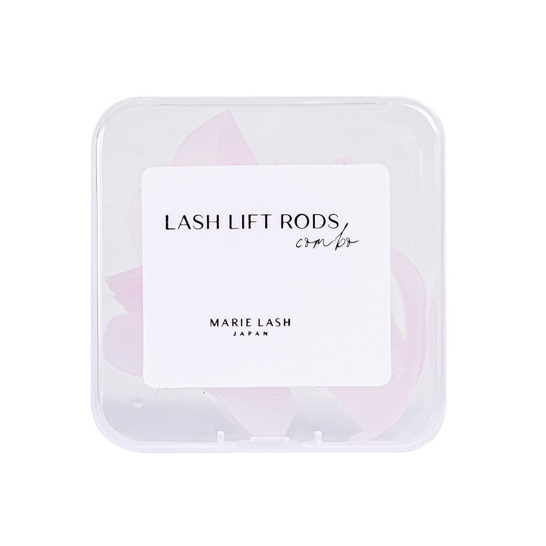 Lash Lift Light Rose 5 size Rods Combo (with guidelines)